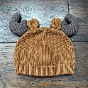 GAP Brown and Tan Kids Reindeer Hat